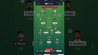 RCB VS SRH DREAM11 TEAM 🔥 । Dream11 team prediction for today match । Match No.65 #ipl2025 #cricket