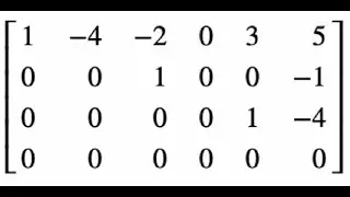 Linear Algebra: parametric vector form solution