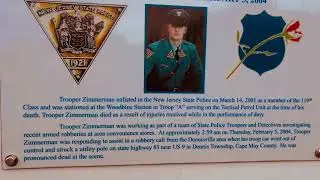 NEW JERSEY STATE TROOPER BERTRAM T. ZIMMERMAN MEMORIAL IN CAPE MAY COUNTY NJ!