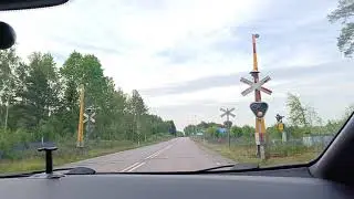 Passing by the Abandoned but still Functioning Railroad crossing in &Aring;m&aring;l, Sweden - 14.6.2025 