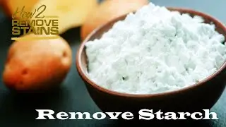 How to get rid of starch stains on clothing 👈