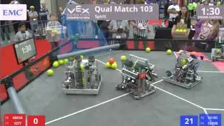 VEX Worlds 2016 - VRC Middle School - Spirit - Qual 103 (4501A 1277) 125 vs 164 (4318C 5509B)