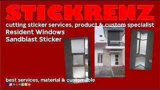 Resident Windows Sandblast Sticker