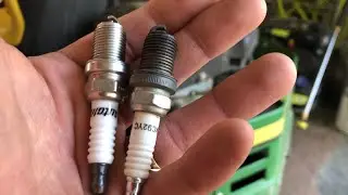 Changing Spark Plugs John Deere Zero Turn Z335E