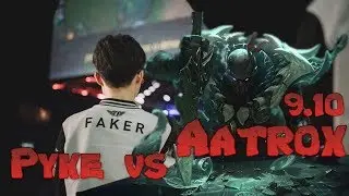 Faker - Pyke vs Aatrox Top - LoL Season 9 KR Ranked | League Of Legends