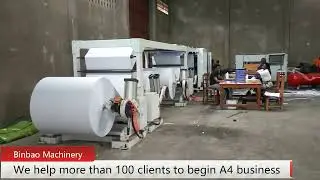 A4 Copy Paper Factory Tour,SCA4 4 Model A4 Automatic Production Line In Africa