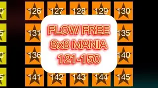 Flow Free 8x8 Mania 121-150 #flowfree