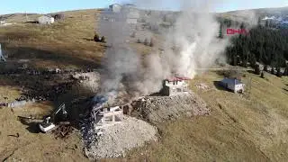 Trabzon'da yaylada yıkım gerginliği