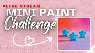 Blue Candy Stars Painting Tutorial | Mini Paint Challenge | Week 4