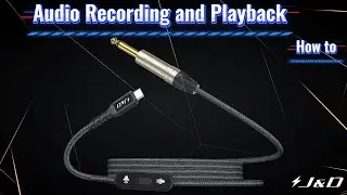 🎸 Record & Play in One Cable | J&D USB-C to 6.35mm Audio Cord 🎶