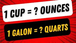 Units of Measurement of Volume | Cup, Ounces, Pint, Qaurt, Gallon