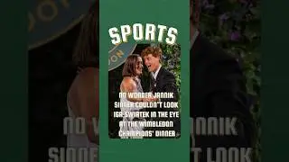 No wonder Jannik Sinner couldn&rsquo;t look Iga Swiatek in the eye at the Wimbledon champions' dinner&mdash;he