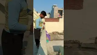 Next Level Patang Loot | Padosi Ki Chhat Se Direct Catch 🔥#shorts #comedy #kitecatching #ets2