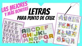 🔤 GRÁFICOS DE ABECEDARIO PARA PUNTO DE CRUZ  ¡Las LETRAS más bonitas que verás!