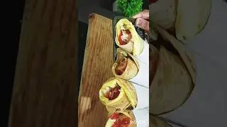 quick healthy Tawa chicken 🍗 roll....🧑&zwj;🍳 #shorts #cooking