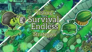 Testing Survival Endless Strategies in Plants VS Zombies to See Which One is the BEST!