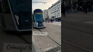 🚊Dj vibes in Luxembourg Tram 🚊 #dj #tram #colorful #vibes #luxembourg #richlifestyle #shortvideo