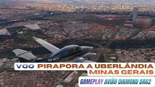 Flight Simulator RTX 2060  Diamond DA62 &ndash; Pirapora a Uberl&acirc;ndia Minas Gerais