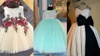 Baby Frocks Summer Dress Design For Eid Party Wear //2020 Net frock