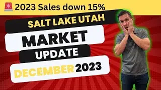 Salt Lake County Utah Real Estate Market Down 15% in 2023 #utahrealestate #utahrealtor