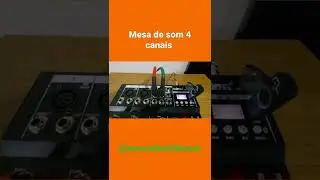 mesa de som de 4 canais