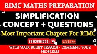 Simplification RIMC Maths | Simplification Questions for RIMC MATHS | RIMC Entrance Exam | Maths