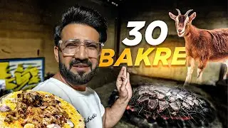 Arab Village Food | 30 goats are being cooked in a single tandoor 😱 | Traditional Arab Food