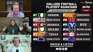 SEC & Big Ten Domination | The Triple Option #CFBPlayoff Rankings & Bracket LIVE Reaction | Nov. 5