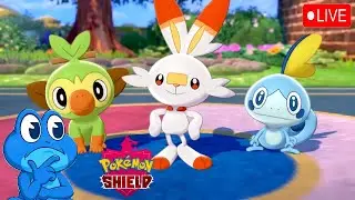 🔴LIVE  | Pok&eacute;mon Shield | My First Steps in Pok&eacute;mon Shield | New Adventure Begins!