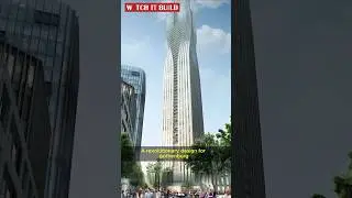 This TWISTED Tower Design Will Blow Your Mind 🤯 #shorts #viral #architecture