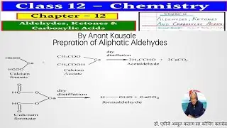 *Prepration Reaction of Aldehydes *1) Calcium Formate To Formaidehyde ( Methanal)