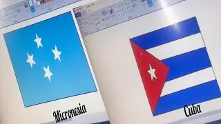 How to Draw flags of Micronesia and Cuba