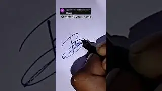 B letter Bharti #name #calligraphy#signature #style #handwriting #viral#shorts#new#ytshorts#video
