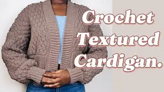 Crochet alpine stitch cardigan /beginner friendly tutorial @seven_made