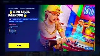 FORTNITE - 500 LEVEL PARKOUR - ALL COINS + ALL 15 SECRETS + LAMA - WITH CHAPTERS -  Time 48:28