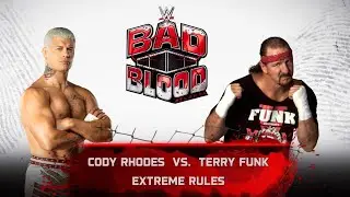 WWE 2K25 - Cody Rhodes vs Terry Funk - Exreme Rules Match - PS5 Gameplay