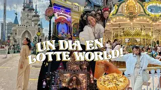 un día en Lotte World  🇰🇷🎢 (el parque de diversiones más grande de Corea) | Johanna De La Cruz