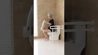 Foldable Toilet Grab Bar &ndash; The Ultimate Safety and Convenience Solution! #gadget#shorts