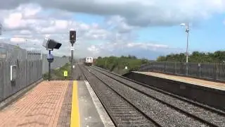 Irish Rail 201 loco 230 + enterprise set 9002 passes Gormanston going to Dublin Connolly
