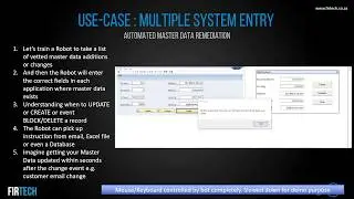 FIRtech - Multiple System Entry - Master Data Remediation