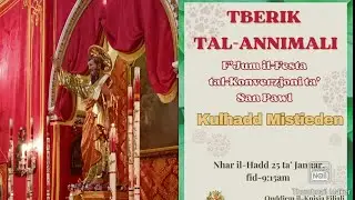 Tberik tal-annimali Festa ta' San Pawl Malta 2026