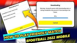 How To Play Friendly Match In eFootball 2022 Mobile || How To Play With Friends In Pes 2022 Mobile