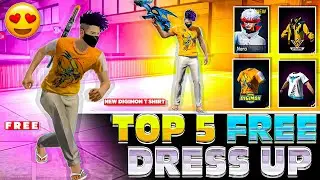I FOUND TOP 5 FREE GOD LEVEL DRESS UP FOR NEW DIGIMON T-SHIRT 🤑🔥||
