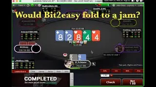 NL 200/500 ZOOM POKER &mdash; сбросит ли Bit2easy карты на ривере?