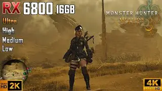 Monster Hunter Wilds | RX 6800 | 1080p / 1440p / 4K Benchmark Test