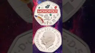 MONOPOLY 50 PENCE COIN 2025 KING CHARLES III