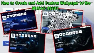How to Create and Add Custom Wallpaper to the Mucar 892BT Scan Tool.