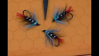 hughs fly tying and fishing, the blue zulu wet fly.