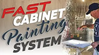 FAST Cabinet Painting...  AMAZING Drying and Spraying System!