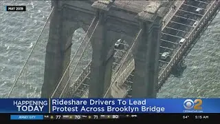 Uber, Lyft Drivers To Lead Protest Across Brooklyn Bridge